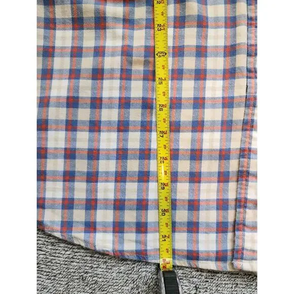 Lands' End XL 100% Cotton Men's Plaid Long Sleeve Traditional Fit Button Down - Picture 5 of 6